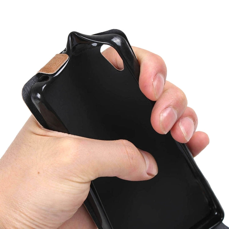 For Sony Xperia X Vertical Flip Leather Case with Card Slot & Photo Frame