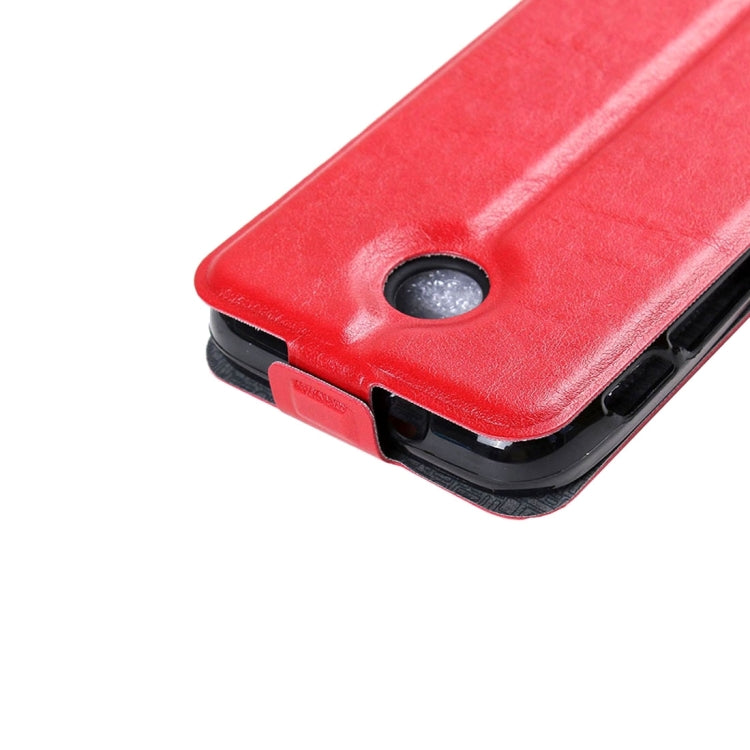 For Vodafone Smart Mini 7 Vertical Flip Leather Case with Card Slot & Photo Frame