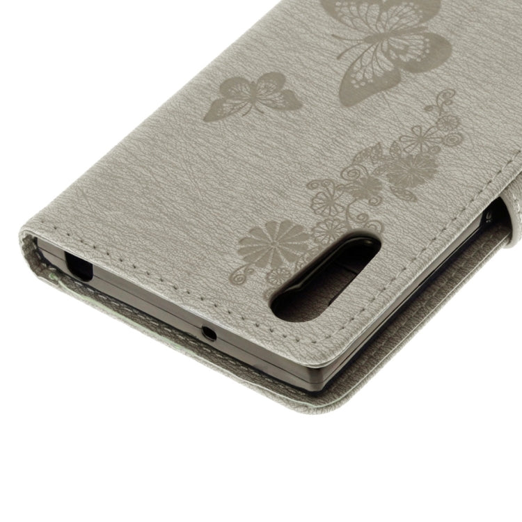 For Sony Xperia XZ Power Butterflies Embossing Horizontal Flip Leather Case with Holder & Card Slots & Wallet & Lanyard