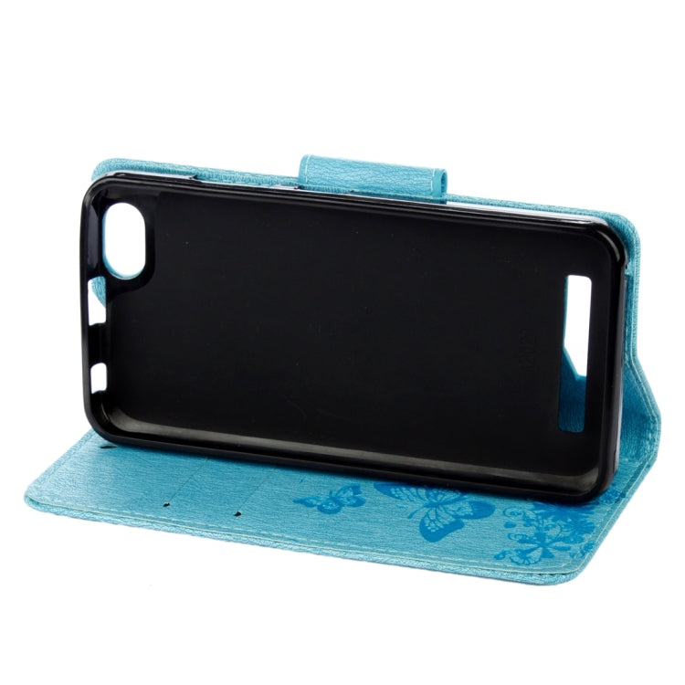 For Lenovo VIBE C A2020 Butterflies Embossing Horizontal Flip Leather Case with Holder & Card Slots & Wallet & Lanyard