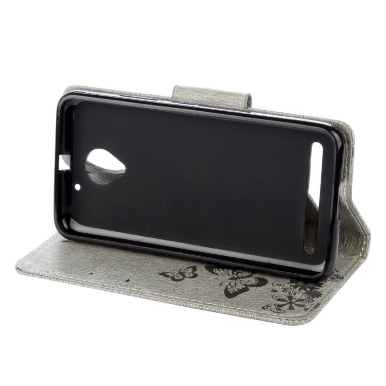 For Lenovo Vibe C2 XT1700 / XT1706 Butterflies Embossing Horizontal Flip Leather Case with Holder & Card Slots & Wallet & Lanyard