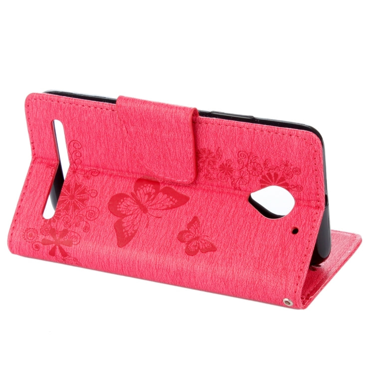 For Lenovo Vibe C2 XT1700 / XT1706 Butterflies Embossing Horizontal Flip Leather Case with Holder & Card Slots & Wallet & Lanyard