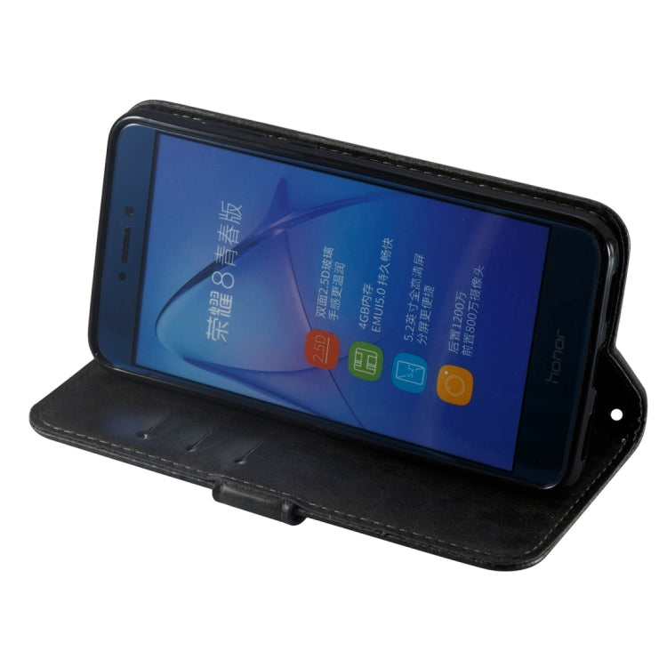 For Huawei P8 Lite (2017) Skull Pressed Flowers Pattern Horizontal Flip Leather Case with Holder & Card Slots & Wallet & Lanyard