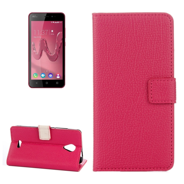 For Wiko FREDDY Litchi Texture Horizontal Flip Leather Case with Holder & Card Slots & Wallet
