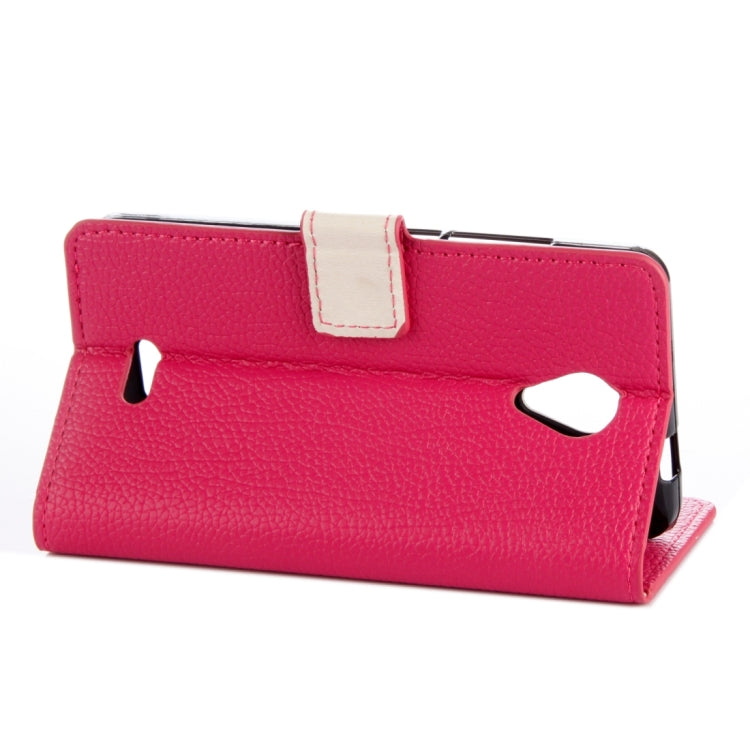 For Wiko FREDDY Litchi Texture Horizontal Flip Leather Case with Holder & Card Slots & Wallet