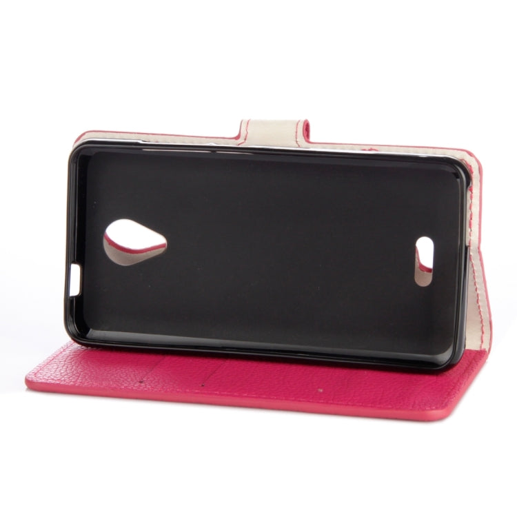 For Wiko FREDDY Litchi Texture Horizontal Flip Leather Case with Holder & Card Slots & Wallet