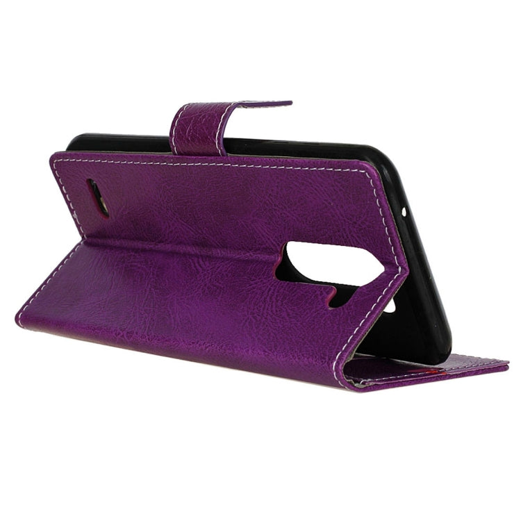 For LG X Mach Retro Crazy Horse Texture Horizontal Flip Leather Case with Holder & Card Slots & Wallet & Photo Frame