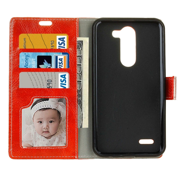 For LG X Mach Retro Crazy Horse Texture Horizontal Flip Leather Case with Holder & Card Slots & Wallet & Photo Frame