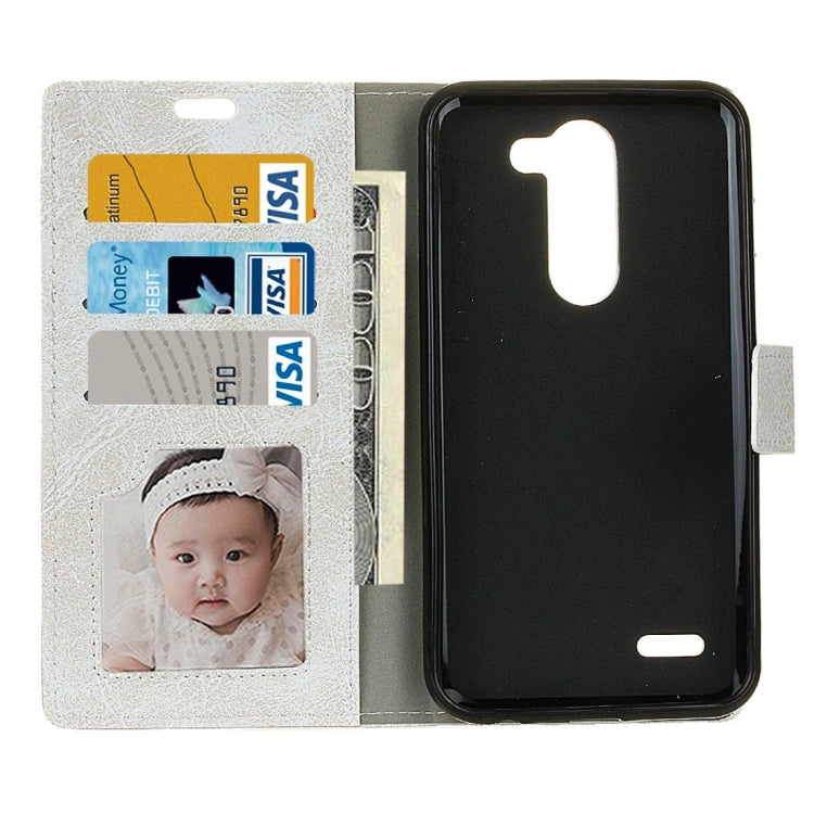 For LG X Mach Retro Crazy Horse Texture Horizontal Flip Leather Case with Holder & Card Slots & Wallet & Photo Frame