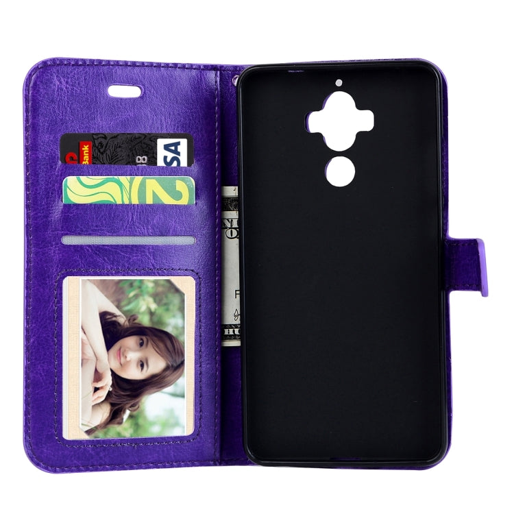 For Huawei Mate 9 Crazy Horse Texture Horizontal Flip PU Leather Case with Holder & Card Slots & Wallet & Photo Frame & Lanyard & Magnetic Buckle