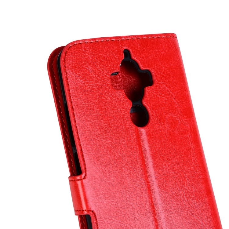 For Huawei Mate 9 Crazy Horse Texture Horizontal Flip PU Leather Case with Holder & Card Slots & Wallet & Photo Frame & Lanyard & Magnetic Buckle