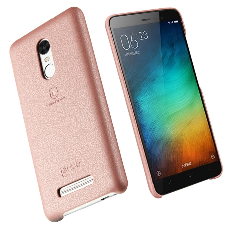 Lenuo for Xiaomi Redmi Note 3 Litchi Texture PU + PC Paste Skin Protective Case