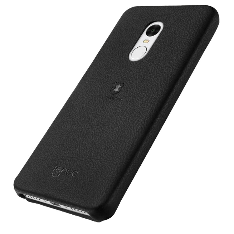 Lenuo for Xiaomi Redmi Note 4 Litchi Texture PU + PC Paste Skin Protective Case