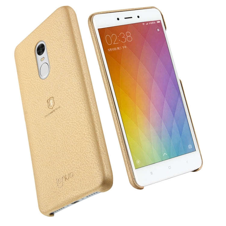 Lenuo for Xiaomi Redmi Note 4 Litchi Texture PU + PC Paste Skin Protective Case