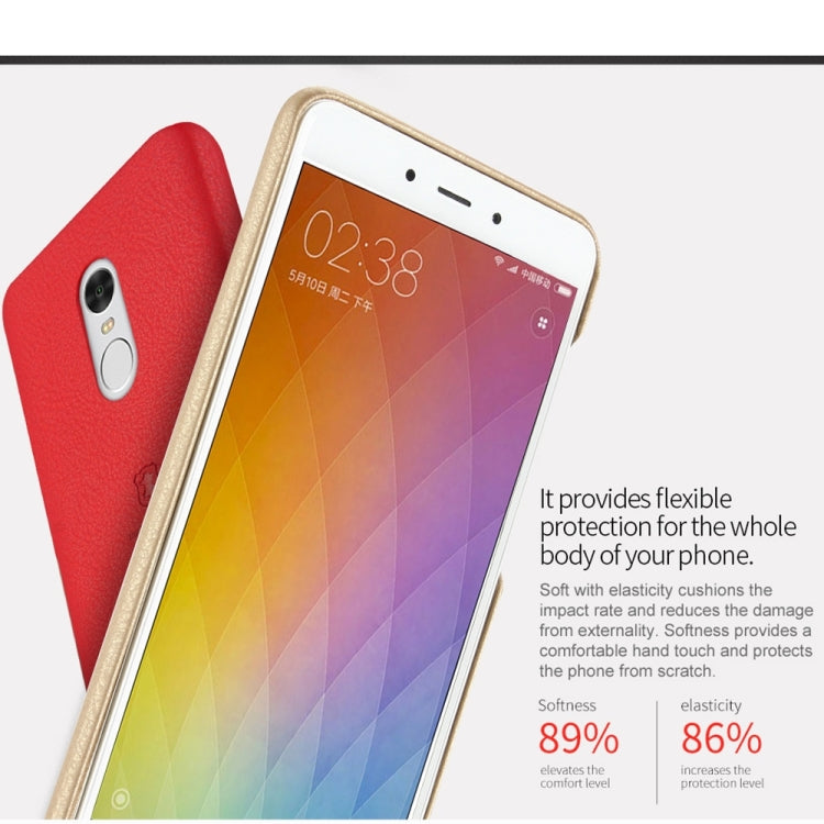 Lenuo for Xiaomi Redmi Note 4 Litchi Texture PU + PC Paste Skin Protective Case