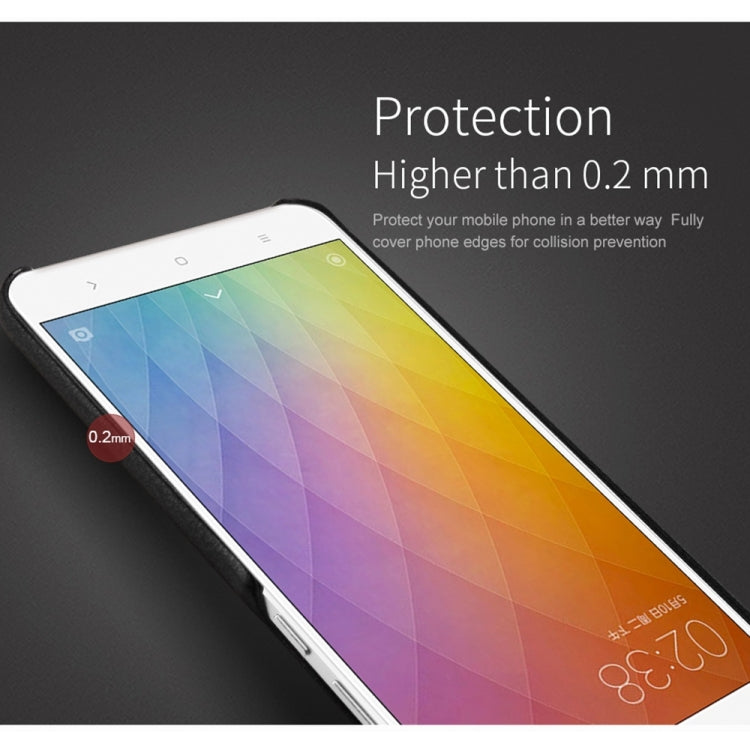 Lenuo for Xiaomi Redmi Note 4 Litchi Texture PU + PC Paste Skin Protective Case