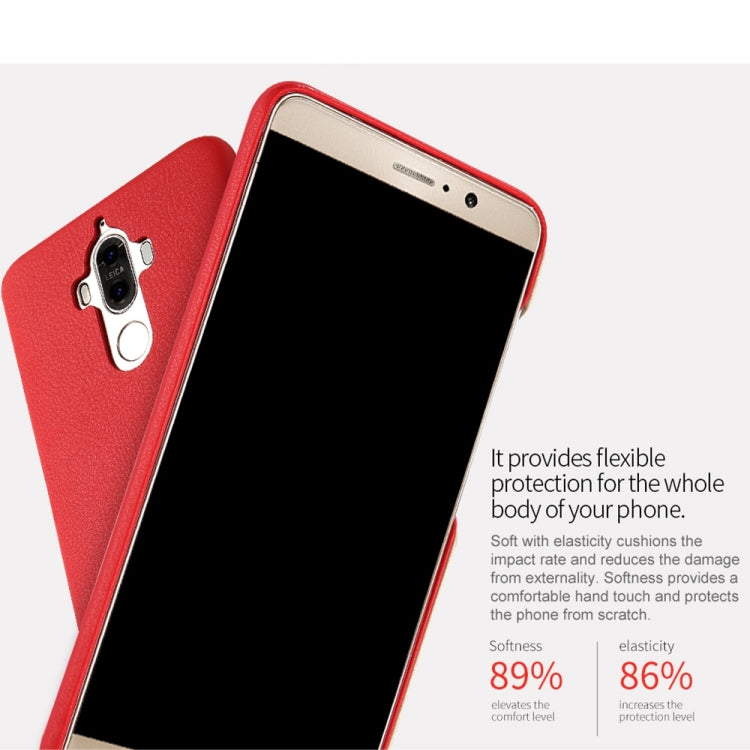 Lenuo for Huawei Mate 9 Litchi Texture PU + PC Paste Skin Protective Case
