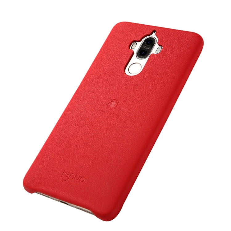 Lenuo for Huawei Mate 9 Litchi Texture PU + PC Paste Skin Protective Case