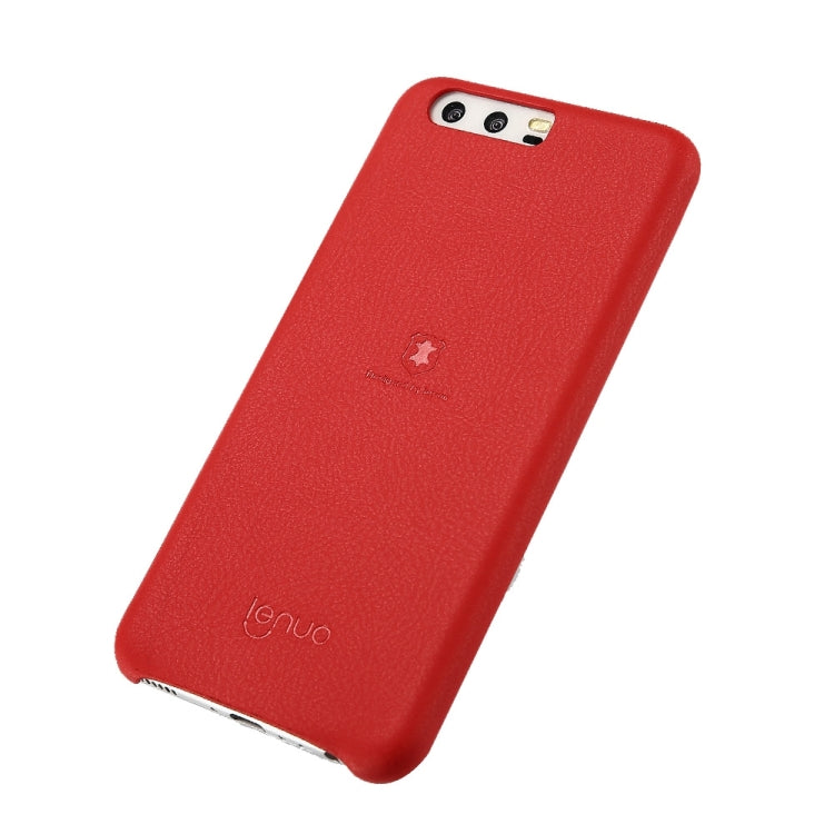 Lenuo for Huawei P10 Litchi Texture PU + PC Paste Skin Protective Case
