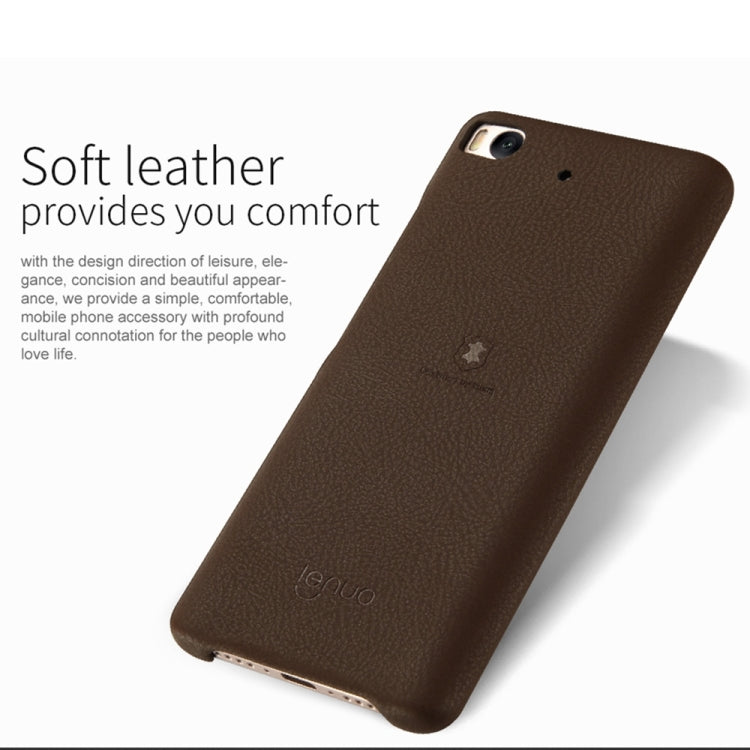 Lenuo for Xiaomi Mi 5s Litchi Texture PU + PC Paste Skin Protective Case