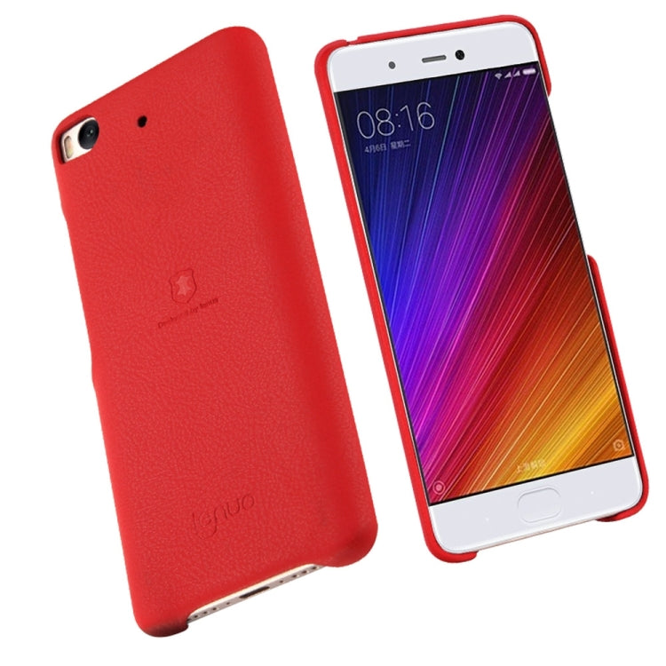 Lenuo for Xiaomi Mi 5s Litchi Texture PU + PC Paste Skin Protective Case