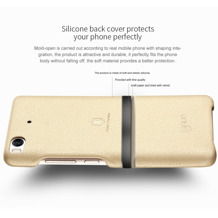 Lenuo for Xiaomi Mi 5s Litchi Texture PU + PC Paste Skin Protective Case