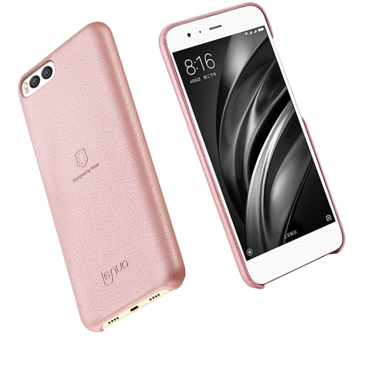 Lenuo for Xiaomi Mi 6 Litchi Texture PU + PC Paste Skin Protective Case