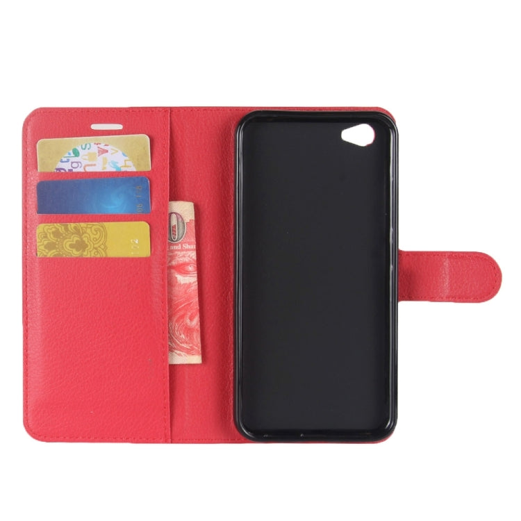 For Vivo X9s Litchi Texture Horizontal Flip Leather Case with Holder & Card Slots & Wallet