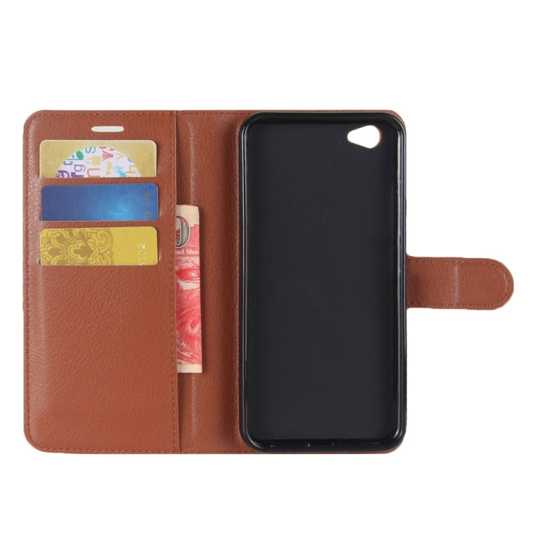 For Vivo X9s Litchi Texture Horizontal Flip Leather Case with Holder & Card Slots & Wallet