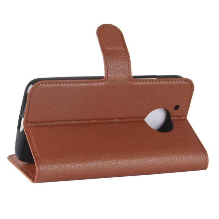 For Motorola Moto E4 (US Version) Litchi Texture Horizontal Flip Leather Case with Holder & Card Slots & Wallet