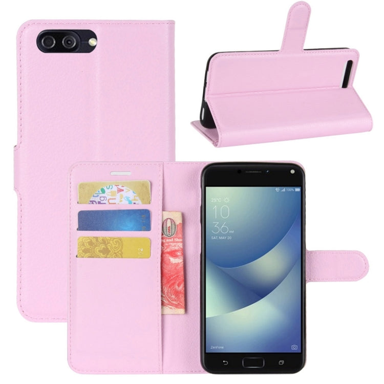 For Asus Zenfone 4 Max ZC554KL Litchi Texture Horizontal Flip Leather Case with Holder & Card Slots & Wallet
