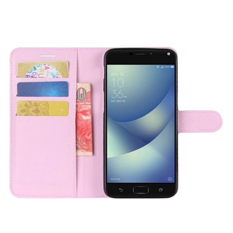 For Asus Zenfone 4 Max ZC554KL Litchi Texture Horizontal Flip Leather Case with Holder & Card Slots & Wallet