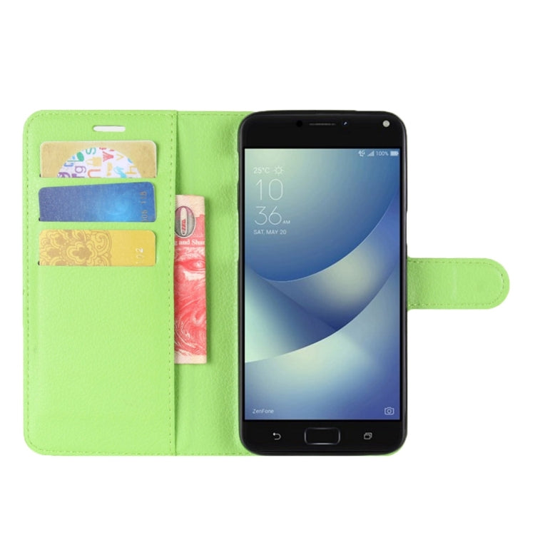 For Asus Zenfone 4 Max ZC554KL Litchi Texture Horizontal Flip Leather Case with Holder & Card Slots & Wallet