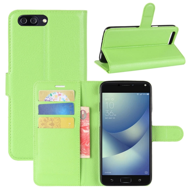 For Asus Zenfone 4 Max ZC554KL Litchi Texture Horizontal Flip Leather Case with Holder & Card Slots & Wallet