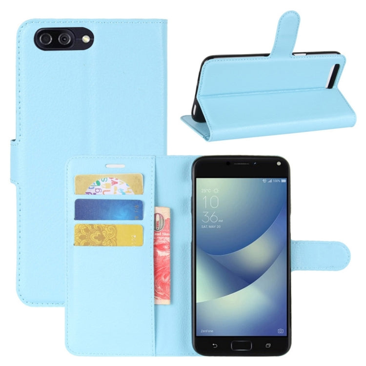 For Asus Zenfone 4 Max ZC554KL Litchi Texture Horizontal Flip Leather Case with Holder & Card Slots & Wallet