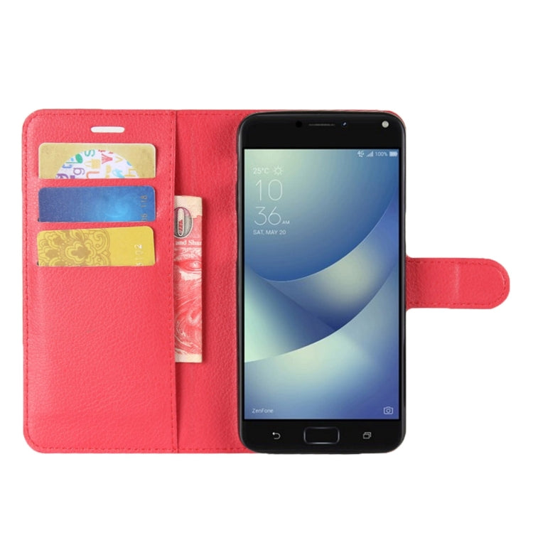 For Asus Zenfone 4 Max ZC554KL Litchi Texture Horizontal Flip Leather Case with Holder & Card Slots & Wallet