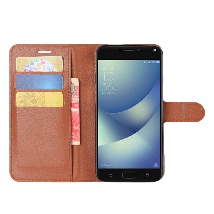 For Asus Zenfone 4 Max ZC554KL Litchi Texture Horizontal Flip Leather Case with Holder & Card Slots & Wallet