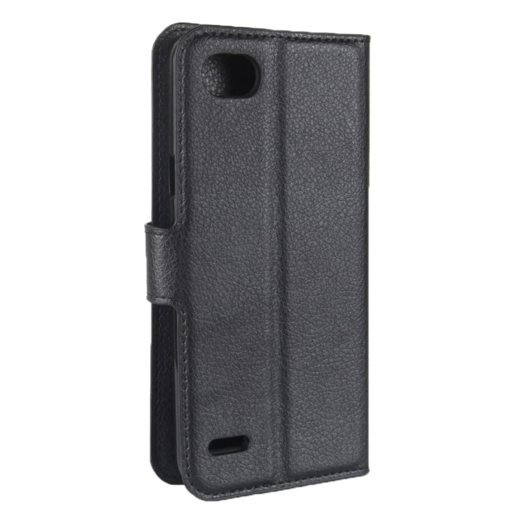 For LG Q6 Litchi Texture Horizontal Flip Leather Case with Holder & Card Slots & Wallet