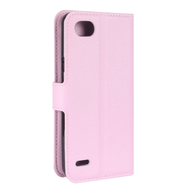 For LG Q6 Litchi Texture Horizontal Flip Leather Case with Holder & Card Slots & Wallet