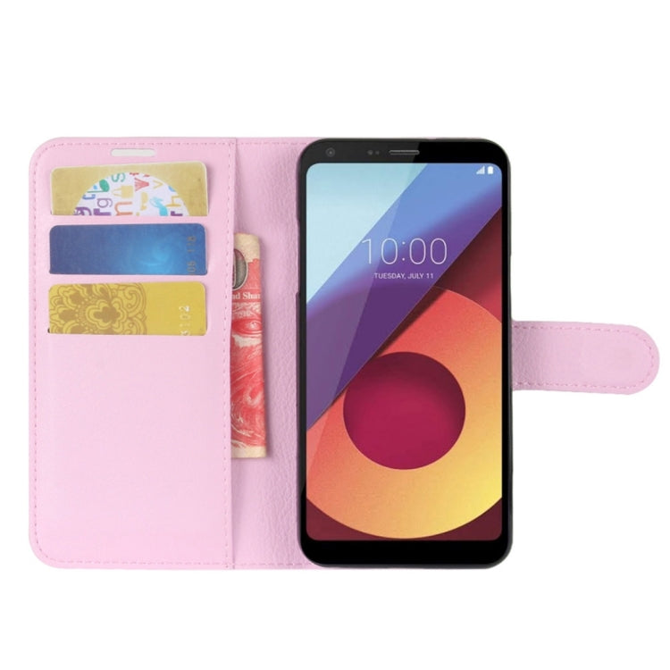For LG Q6 Litchi Texture Horizontal Flip Leather Case with Holder & Card Slots & Wallet