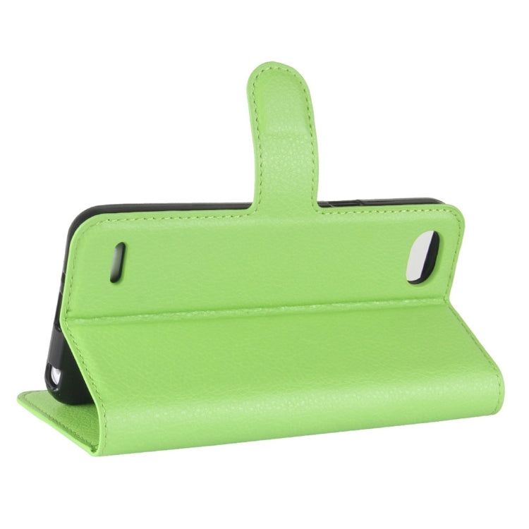 For LG Q6 Litchi Texture Horizontal Flip Leather Case with Holder & Card Slots & Wallet