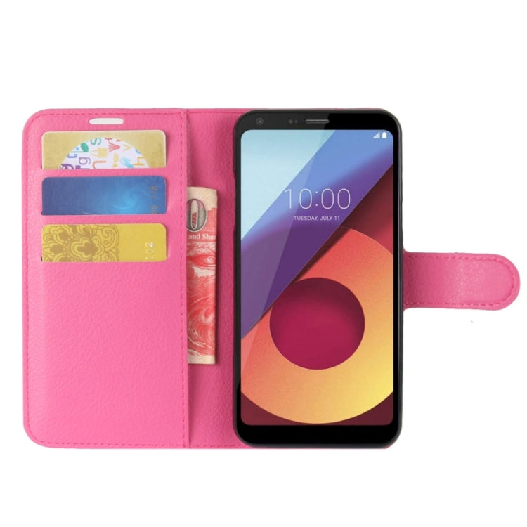 For LG Q6 Litchi Texture Horizontal Flip Leather Case with Holder & Card Slots & Wallet