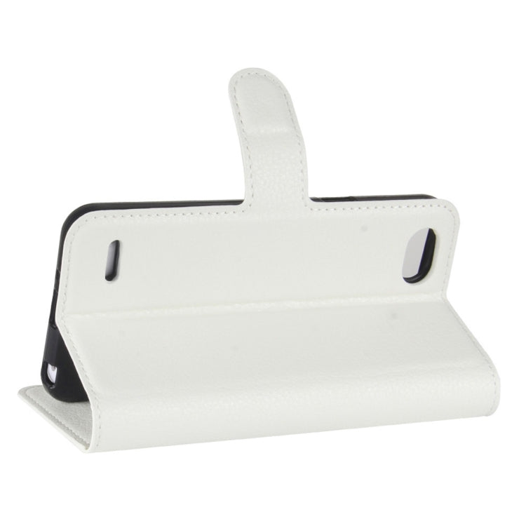 For LG Q6 Litchi Texture Horizontal Flip Leather Case with Holder & Card Slots & Wallet