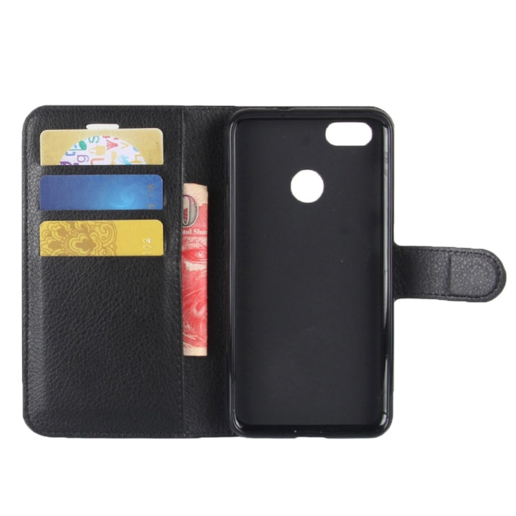 For Huawei Enjoy 7 Litchi Texture Horizontal Flip Leather Case with Holder & Card Slots & Wallet