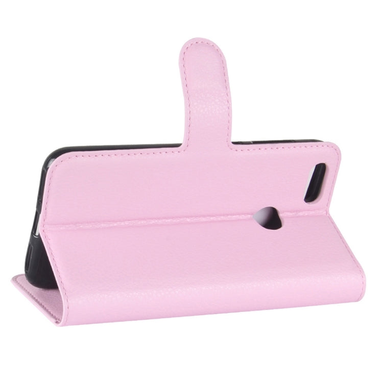 For Huawei Enjoy 7 Litchi Texture Horizontal Flip Leather Case with Holder & Card Slots & Wallet