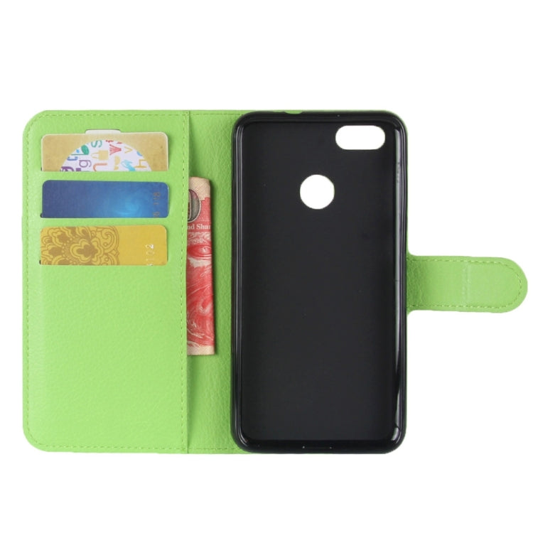 For Huawei Enjoy 7 Litchi Texture Horizontal Flip Leather Case with Holder & Card Slots & Wallet