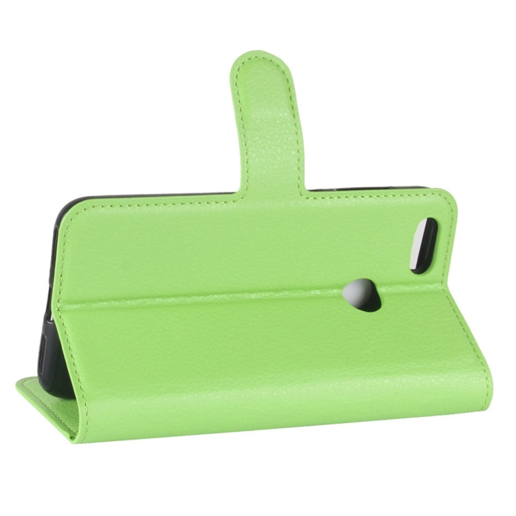 For Huawei Enjoy 7 Litchi Texture Horizontal Flip Leather Case with Holder & Card Slots & Wallet