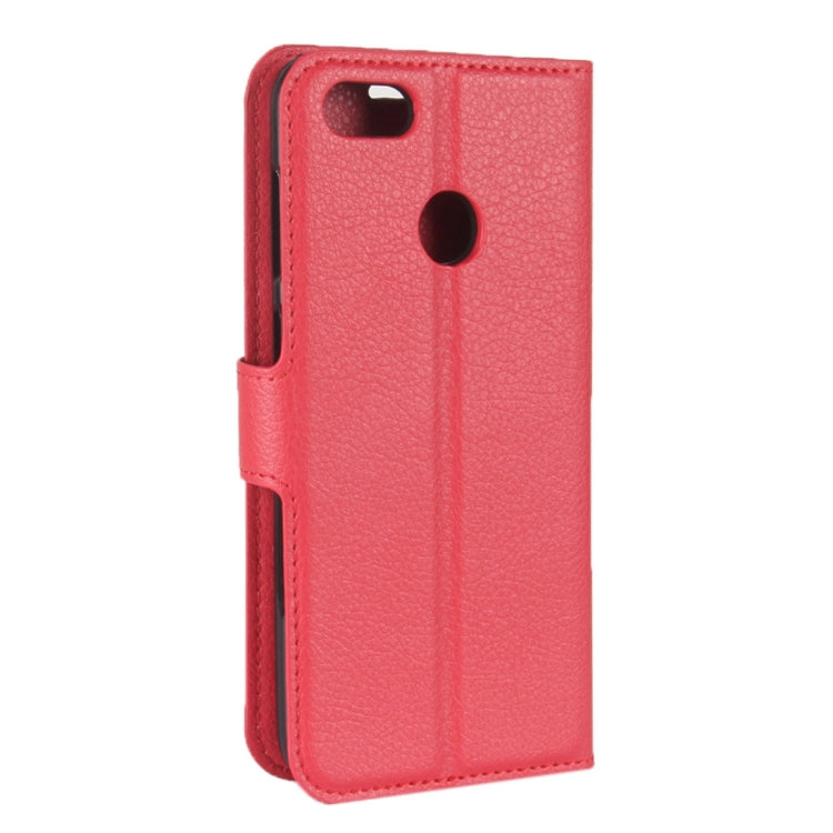 For Huawei Enjoy 7 Litchi Texture Horizontal Flip Leather Case with Holder & Card Slots & Wallet