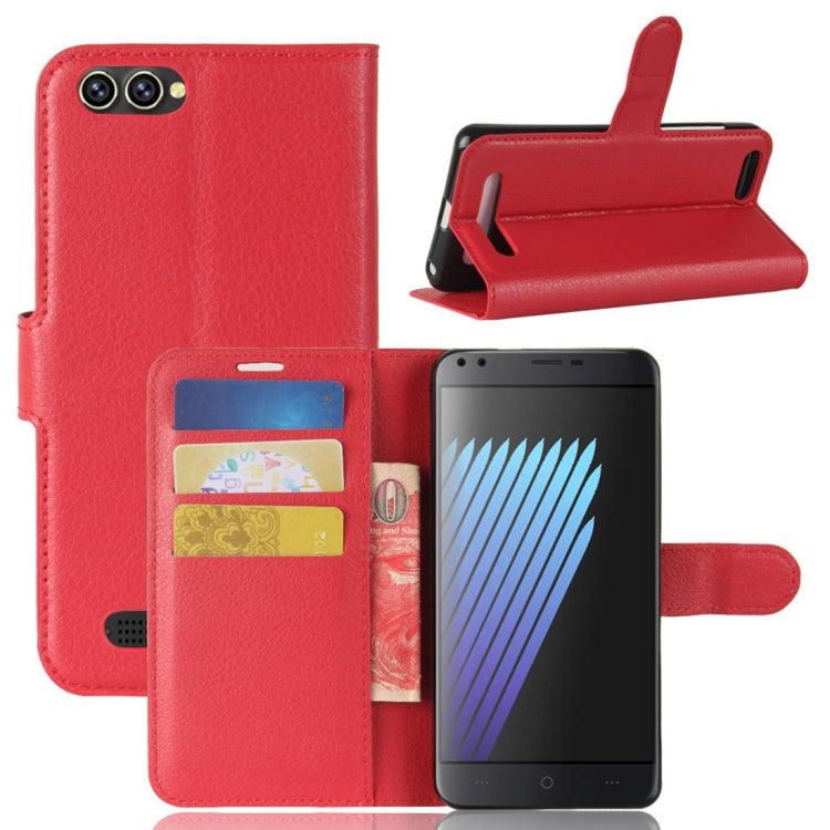 For DOOGEE X30 / X30L Litchi Texture Horizontal Flip Leather Case with Holder & Card Slots & Wallet