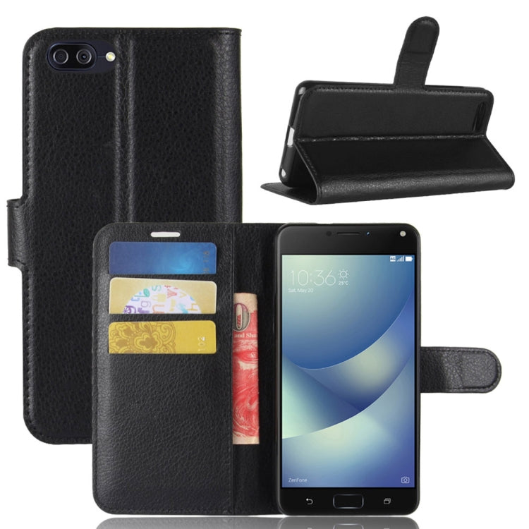 For Asus Zenfone 4 Max (ZC520KL) Litchi Texture Horizontal Flip Leather Case with Holder & Card Slots & Wallet